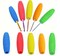 10 Pcs Ergonomic Crochet Hook Grip Kit – 2mm to 10mm Soft Comfort Handle Accessories – Universal Fit for Aluminum Hooks – Random Color (Red or Purple)